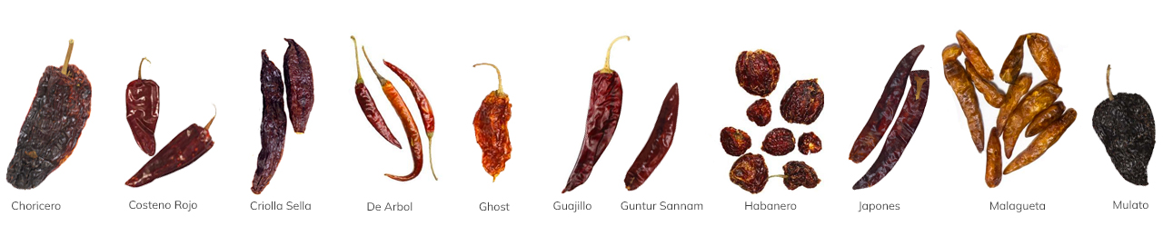 Dried Pepper Flavor Chart - Part 2